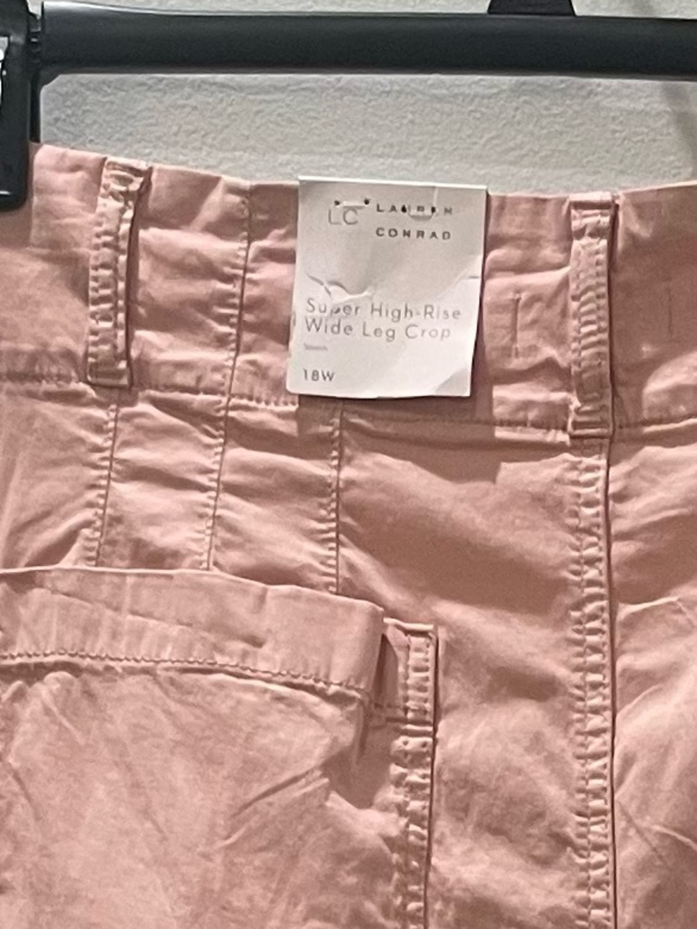 NEW…LC Lauren Conrad Super High-Rise Wide-Leg Crop Pants - Picture 4 of 4